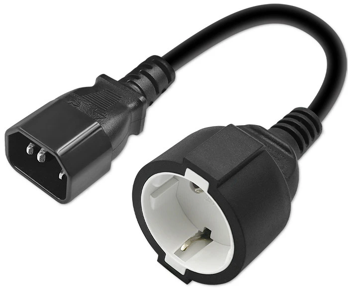 QOLTEC 53906 Adapteris IEC 320 C14 SCHUKO 0,15M