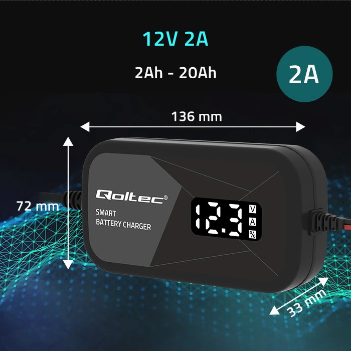 Įkroviklis 12V Qoltec 52492