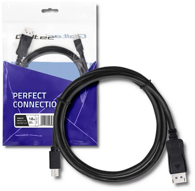 QOLTEC 50434 Qoltec Mini DP v1.1 M/ DP v1.1 M 1080p 1,8m