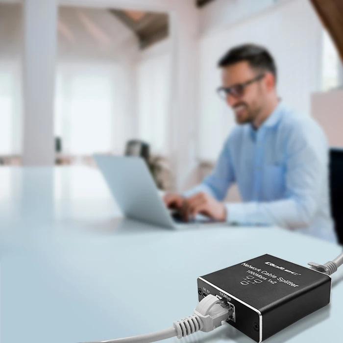 Šakotuvas Qoltec 52249 skirstytuvas mini SWITCH 1x2
