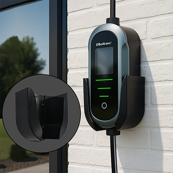„Qoltec 2in1 Type2“ | 3,5 kW | 230 V | „Wi-Fi“ | „TUYA“ | „SMART LIFE“ | LCD | Nešiojamas | 5 m