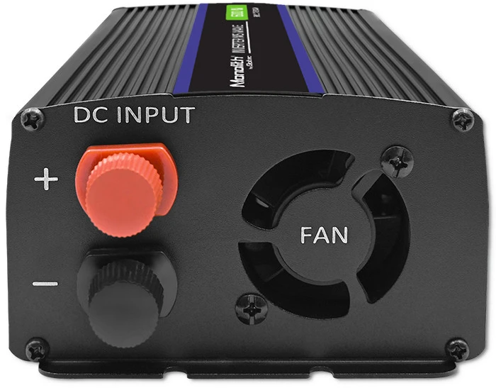 QOLTEC 51924 Monolitinis įtampos keitiklis 600 MS Wave / 12V iki 230V / 300/600W / USB