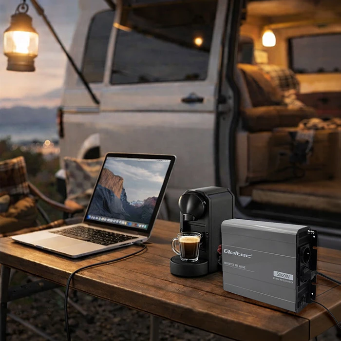 Qoltec MS Wave | 12 V - 230 V | 2500/5000 W | USB