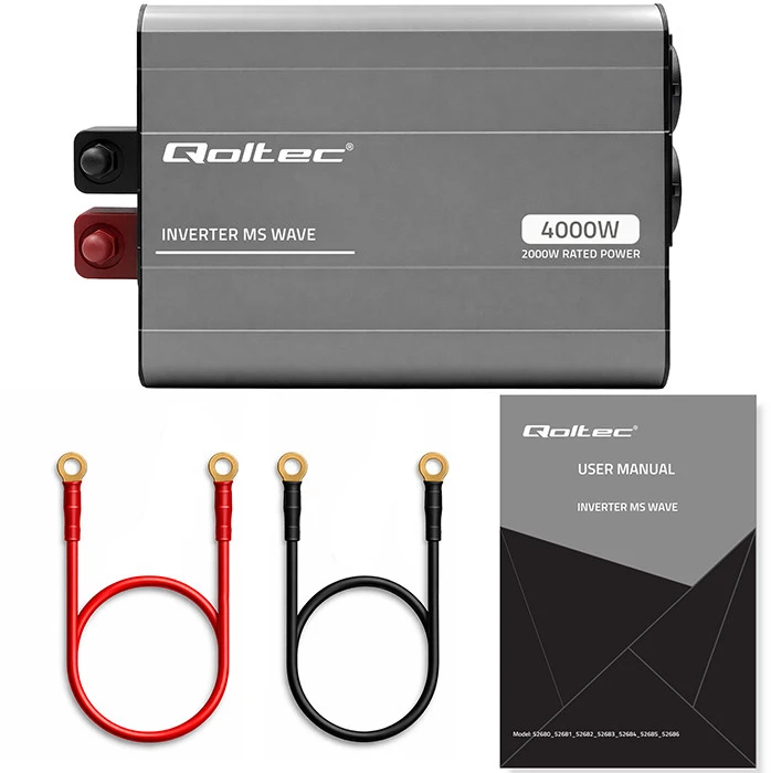 Qoltec MS Wave | 12 V - 230 V | 2000/4000 W | USB