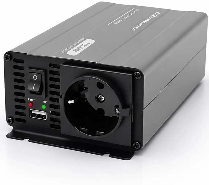 Qoltec MS Wave | 12 V - 230 V | 500/1000 W | USB