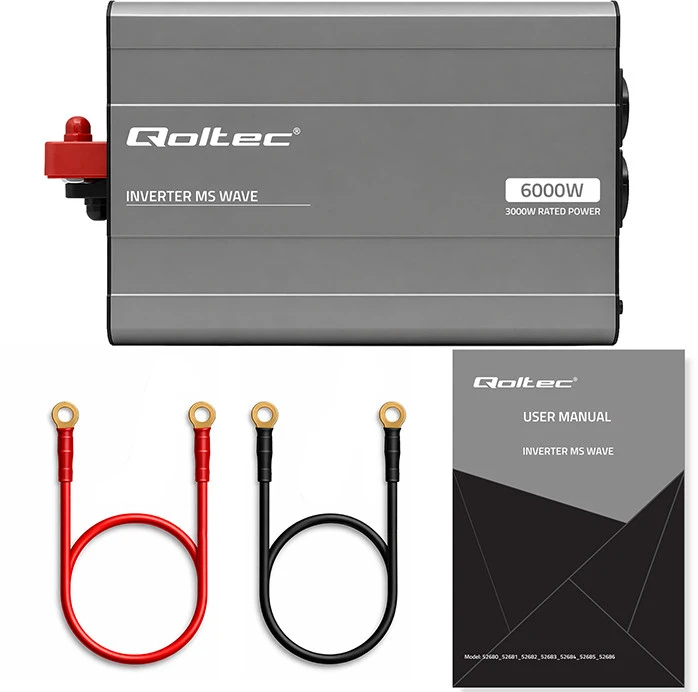 Qoltec MS Wave | 12 V - 230 V | 3000/6000 W | USB