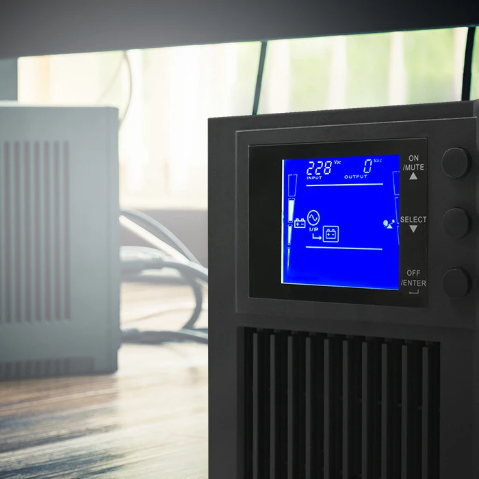 QOLTEC 53981 UPS / On line / Pure Sine Wave / 2kVA / 1,6kW / LCD / USB