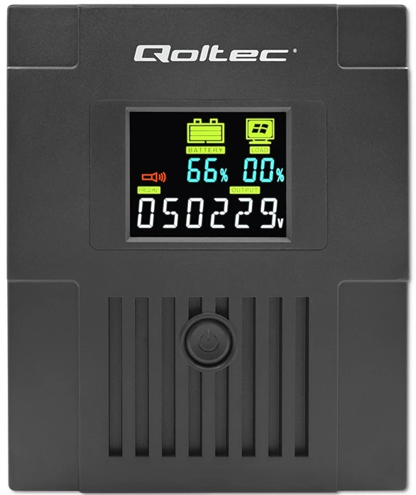 QOLTEC 53771 nepertraukiamo maitinimo linijos interaktyvus monolitas 2000VA 1200W LCD USB