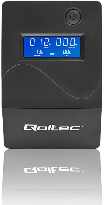 QOLTEC 53979 UPS Monolith 850VA 480W LCD USB RJ45
