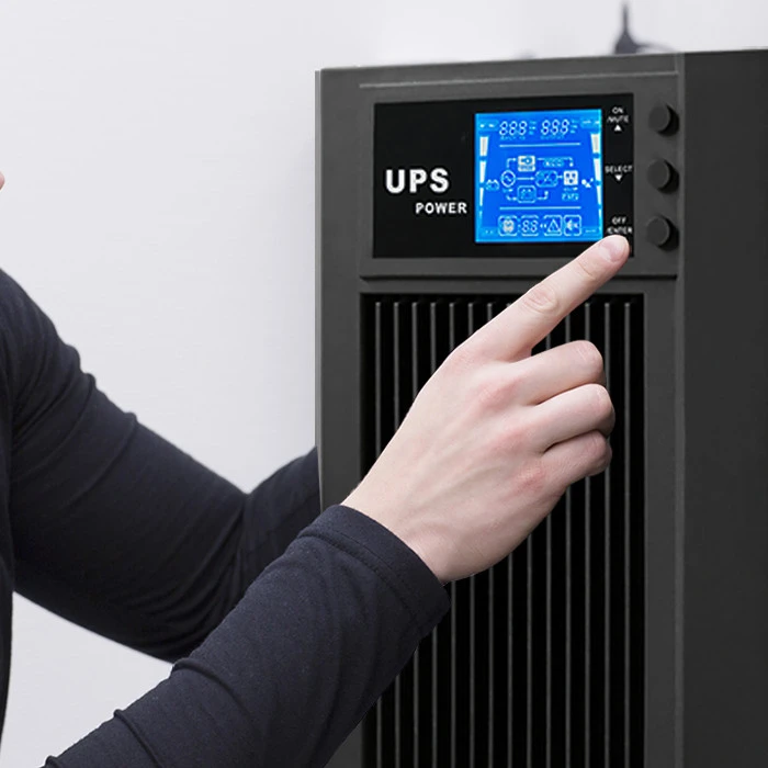 Qoltec Nepertraukiamo maitinimo šaltinis On-line 3KVA 2.4kW LCD USB