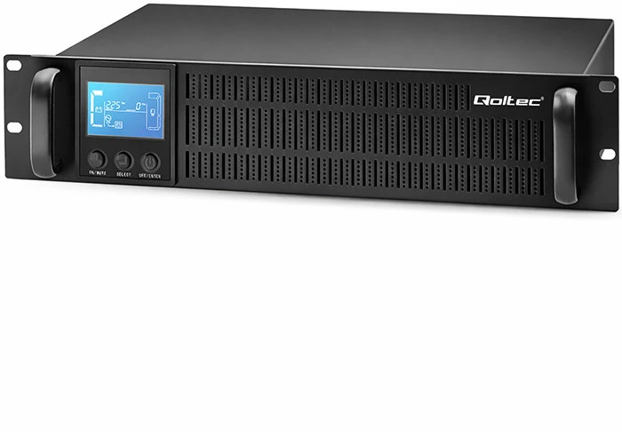 QOLTEC 53947 Nepertraukiamo maitinimo šaltinis UPS RACK 3KVA 2400 W LCD