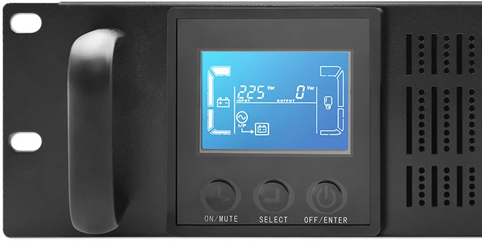 QOLTEC 53947 Nepertraukiamo maitinimo šaltinis UPS RACK 3KVA 2400 W LCD