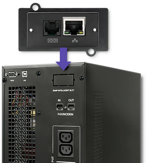 Qoltec Nepertraukiamo maitinimo šaltinis On-line 3KVA 2.4kW LCD USB