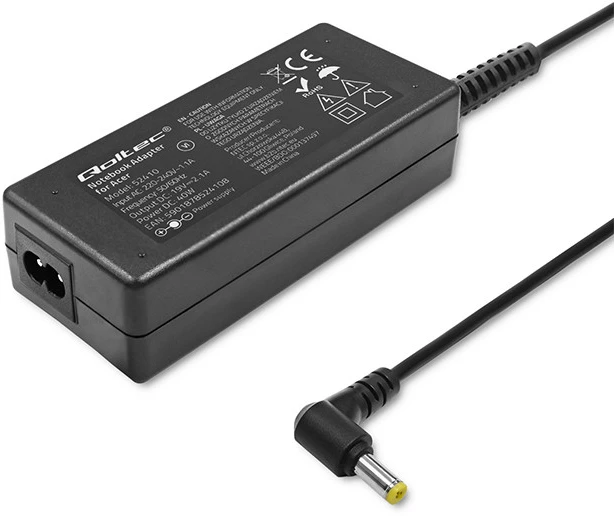 QOLTEC 52410 Maitinimo adapteris Acer 40W / 19V / 2.1A / 5.5x1.7 / maitinimo kabeliui