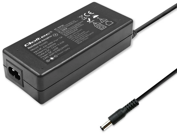 QOLTEC 52409 kintamosios srovės maitinimo adapteris 40W / 12V / 3,33A / 5,5x2,1 / maitinimo kabelis