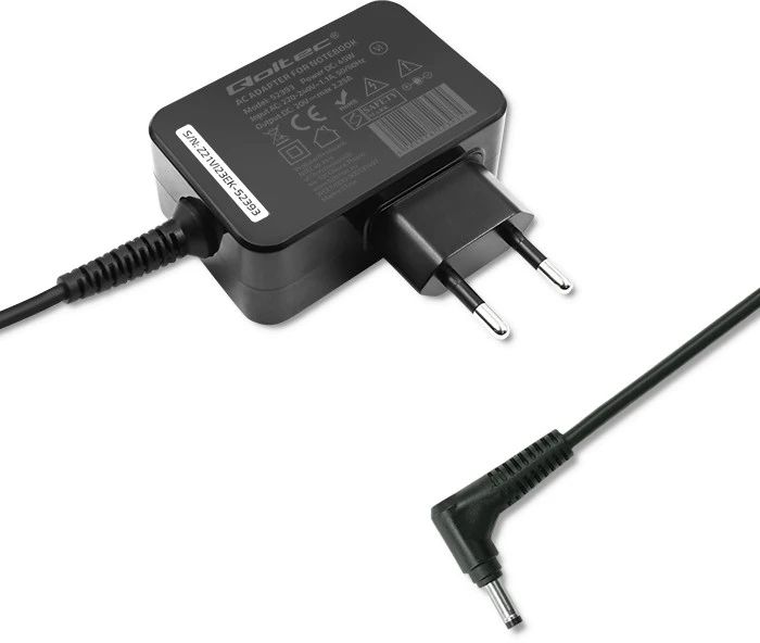 QOLTEC 52393 Maitinimo adapteris, skirtas Lenovo 45W 20V 2.25A 4.0x1.7
