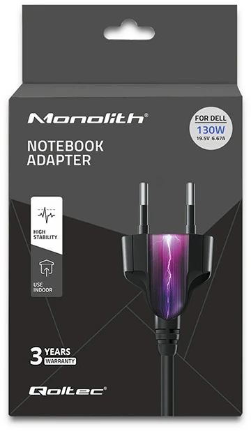 QOLTEC 51732 Nešiojamas kompiuteris AC power adapter Qoltec Dell 130W | 6.67A | 19.5V | 4.5*3.0