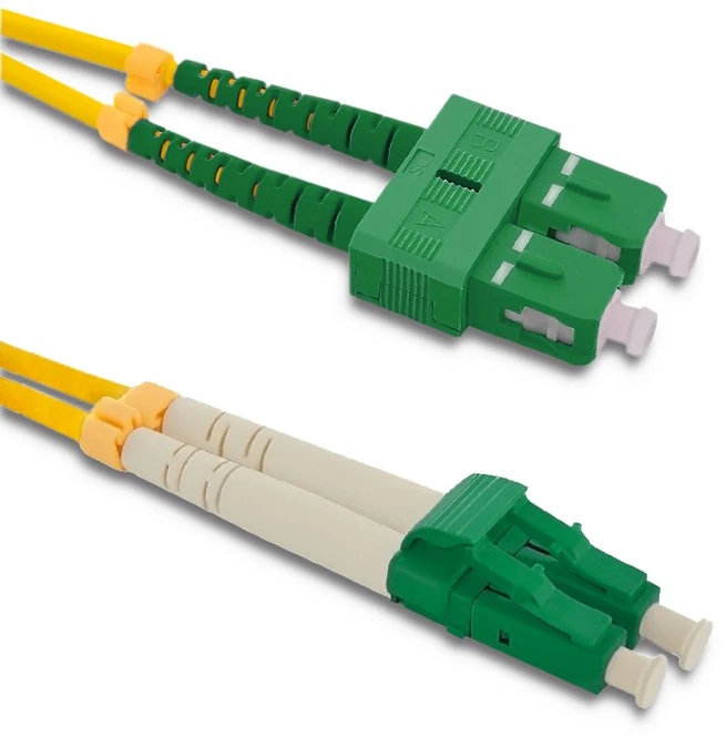 Qoltec Optinio pluošto kabelis SC/APC - LC/APC 2m