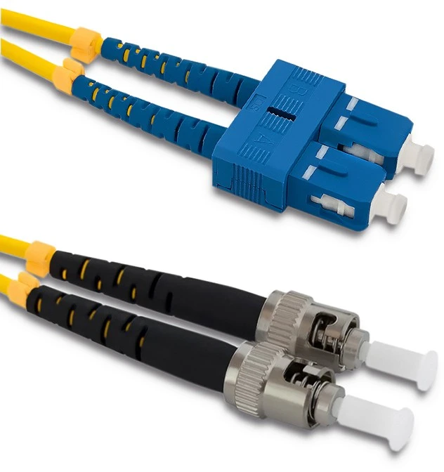 Qoltec Optinio pluošto kabelis SC/UPC-ST/UPC 1m