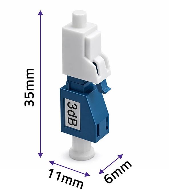 Qoltec Optinio pluošto slopintuvas LC/UPC(F)-LC/UPC(M) 3dB