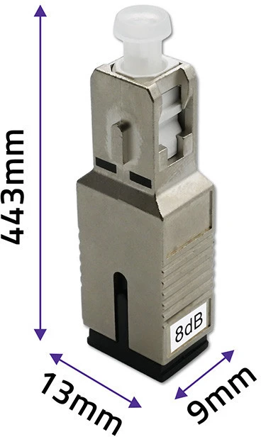 Qoltec optinio pluošto slopintuvas SC/UPC(F) - SC/UPC(M) 8dB