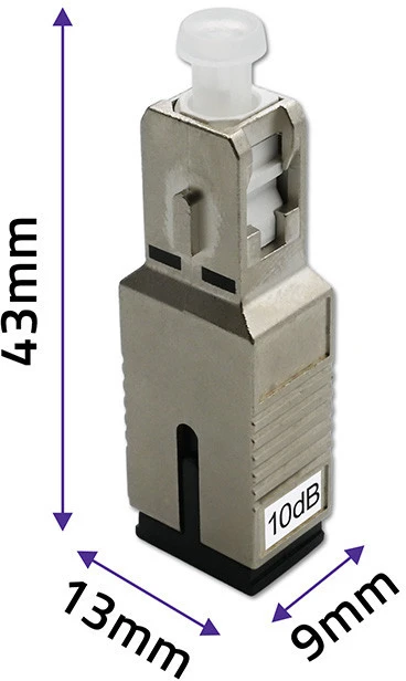 Qoltec Optinio pluošto slopintuvas SC/UPC(F) - SC/UPC(M) 10dB