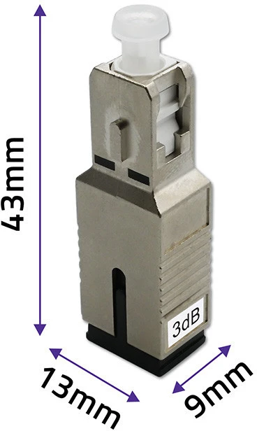 Qoltec Optinio pluošto slopintuvas SC/UPC(F)-SC/UPC(M) 3dB