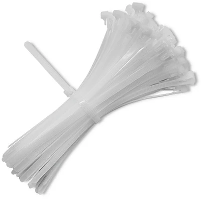 QOLTEC 52230 Daugkartinio naudojimo savaime užsifiksuojanti kabelio juosta 7,2x250 mm nailono UV Baltas