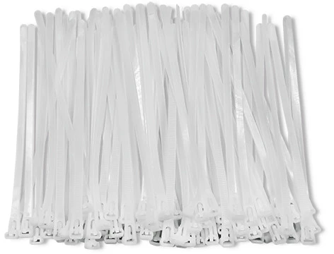 QOLTEC 52230 Daugkartinio naudojimo savaime užsifiksuojanti kabelio juosta 7,2x250 mm nailono UV Baltas