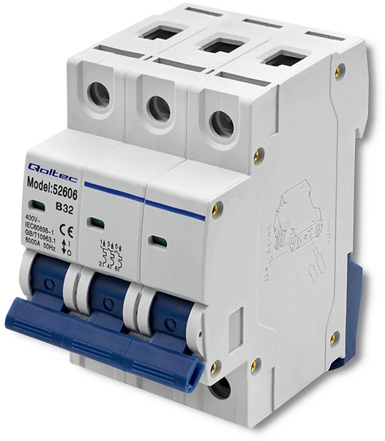 Qoltec Perkrovos automatinis išjungiklis B32 32A 3P
