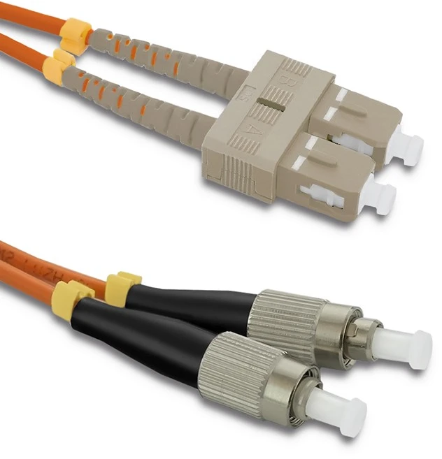 Qoltec Pluošto optinio kabelis SC/UPC-FC/UPC OM2 5m