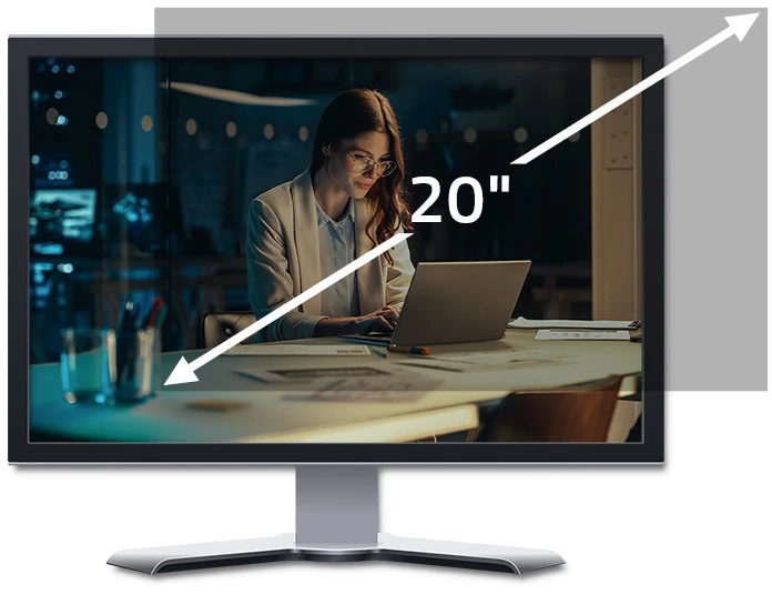 Qoltec Privatumo filtrai RODO | 20'' | 16:10