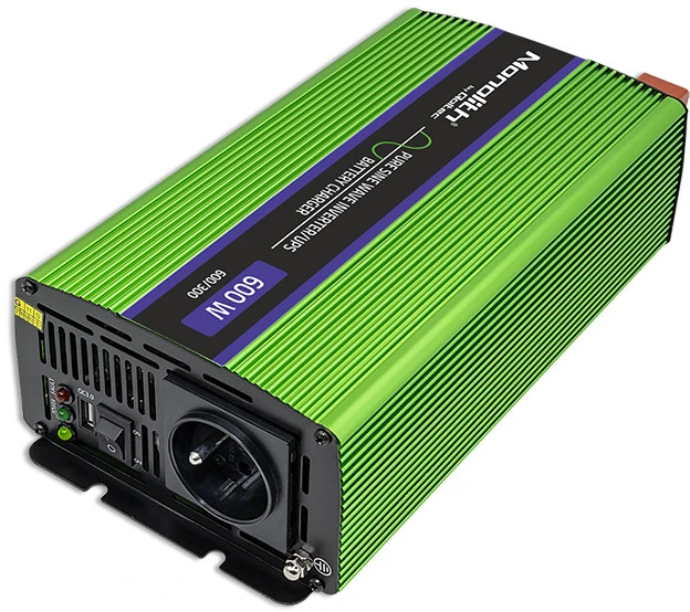 QOLTEC 51940 grynos sinusinės bangos keitiklis monolitinis akumuliatoriaus įkroviklis UPS 600W 300W nuo 12V iki 230V