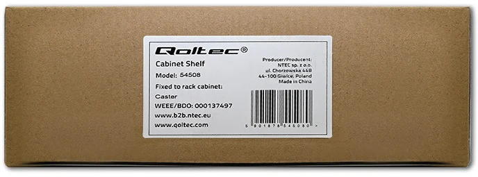 QOLTEC 54508 Rack ratukų komplektas be fiksavimo / 4vnt