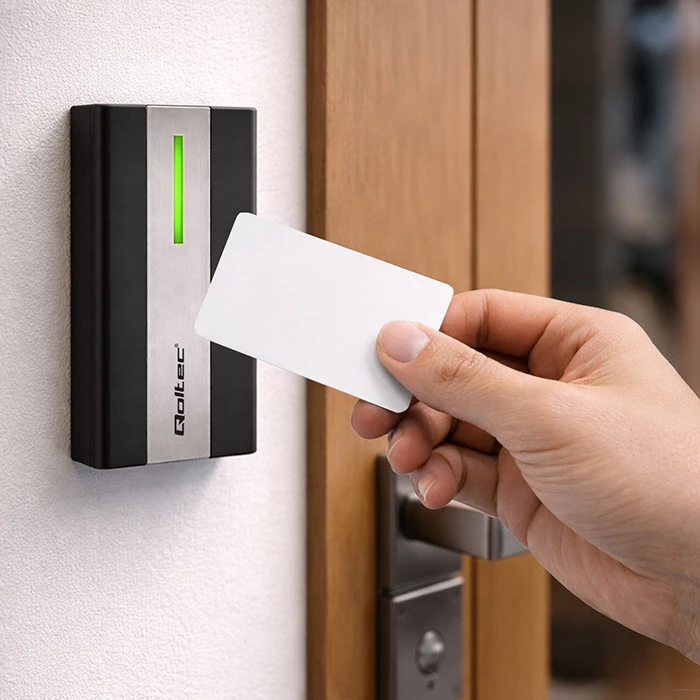 Qoltec RFID kortelių ir raktų pakabukų skaitytuvas EM Mifare ABS