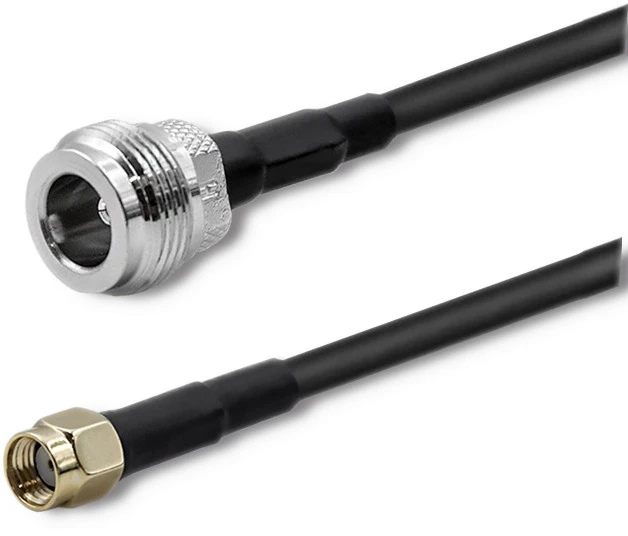 QOLTEC 57030 RG58 bendraašis kabelis N, RP-SMA kištukas, 1 m