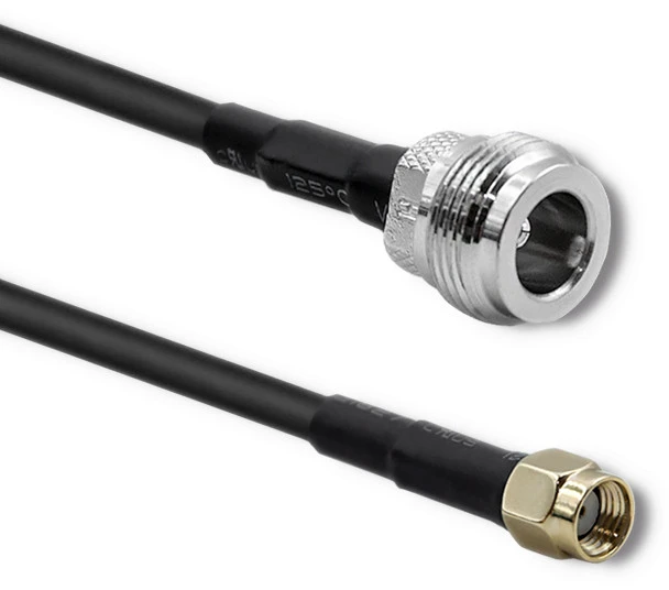 QOLTEC 57030 RG58 bendraašis kabelis N, RP-SMA kištukas, 1 m