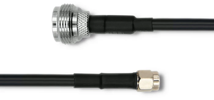 QOLTEC 57030 RG58 bendraašis kabelis N, RP-SMA kištukas, 1 m