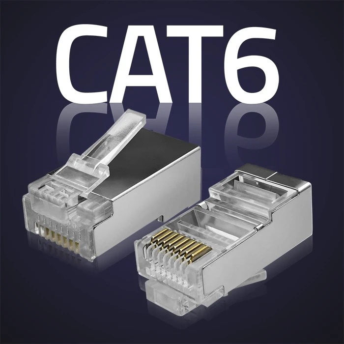 Qoltec RJ45 perėjimo jungtis CAT6 FTP auksuotos 10 vnt
