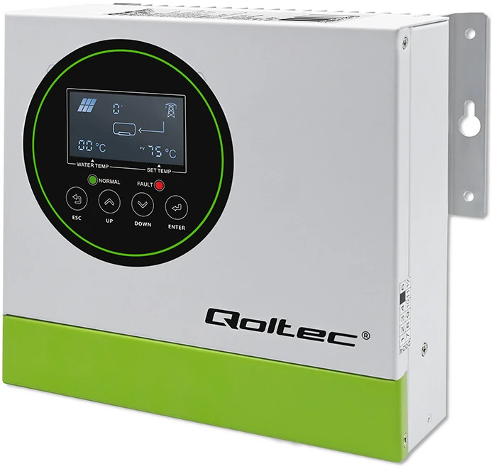 QOLTEC 53872 saulės inverteris vandens šildymui ECO Solar Boost MPPT BYPASS LCD 4kW