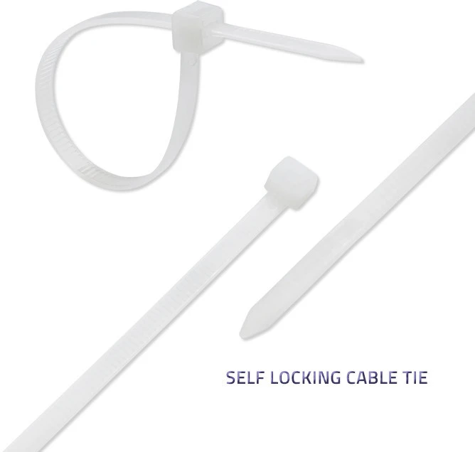 QOLTEC 52217 Zippers Qoltec 7.2 300 50szt nylon UV Baltas