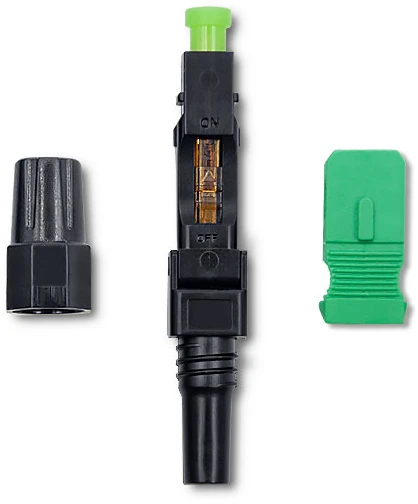 QOLTEC 54494 SC/APC šviesolaidinė greitoji jungtis, vienmodė, 3,0 mm