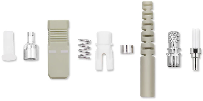 Qoltec SC optinių pluoštų jungtys multimodės 2.0mm 200 vnt. komplektas