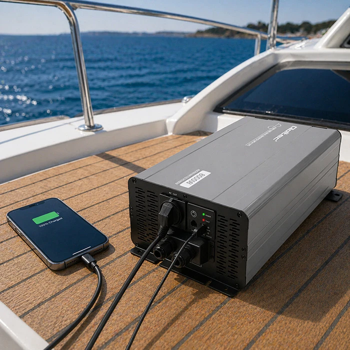Qoltec Pure Sine Wave | 12V na 230V | 4000/8000W | UPS BYPASS