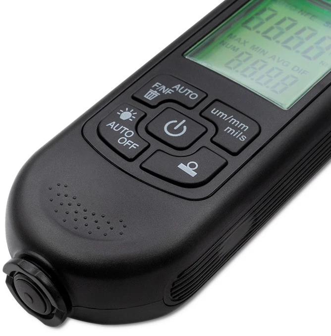 QOLTEC 50630 Dangos storio matuoklis su LCD / 0 / 2000um
