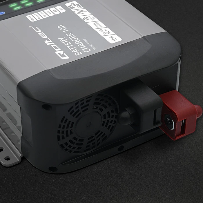 QOLTEC 51958 Smart Monolith įkroviklis LiFePO4 AGM GEL SLA akumuliatoriams / 10A / 12V