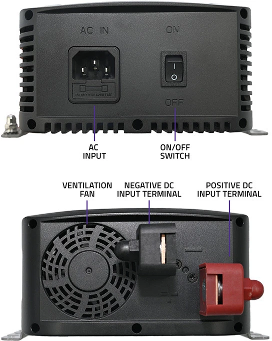 QOLTEC 51958 Smart Monolith įkroviklis LiFePO4 AGM GEL SLA akumuliatoriams / 10A / 12V