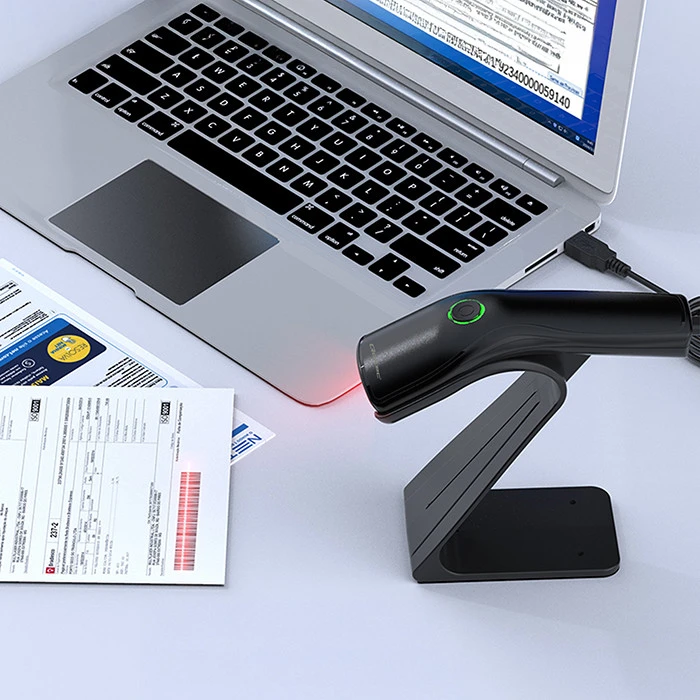 Qoltec stacionarus brūkšninių kodų skaitytuvas USB