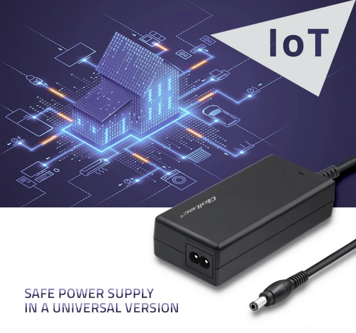 QOLTEC 51522 Qoltec kintamosios srovės adapteris 27W 12V 2,25A 6,0 3,0 + maitinimo laidas