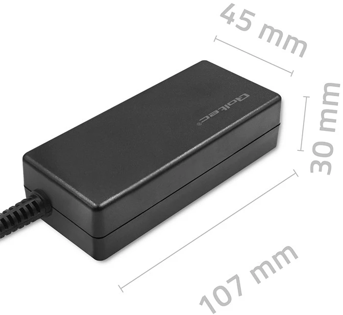 QOLTEC 50769 Stalinio kompiuterio maitinimo šaltinis 36W 12V 3A 5,5 x 2,1 + maitinimo kabelis